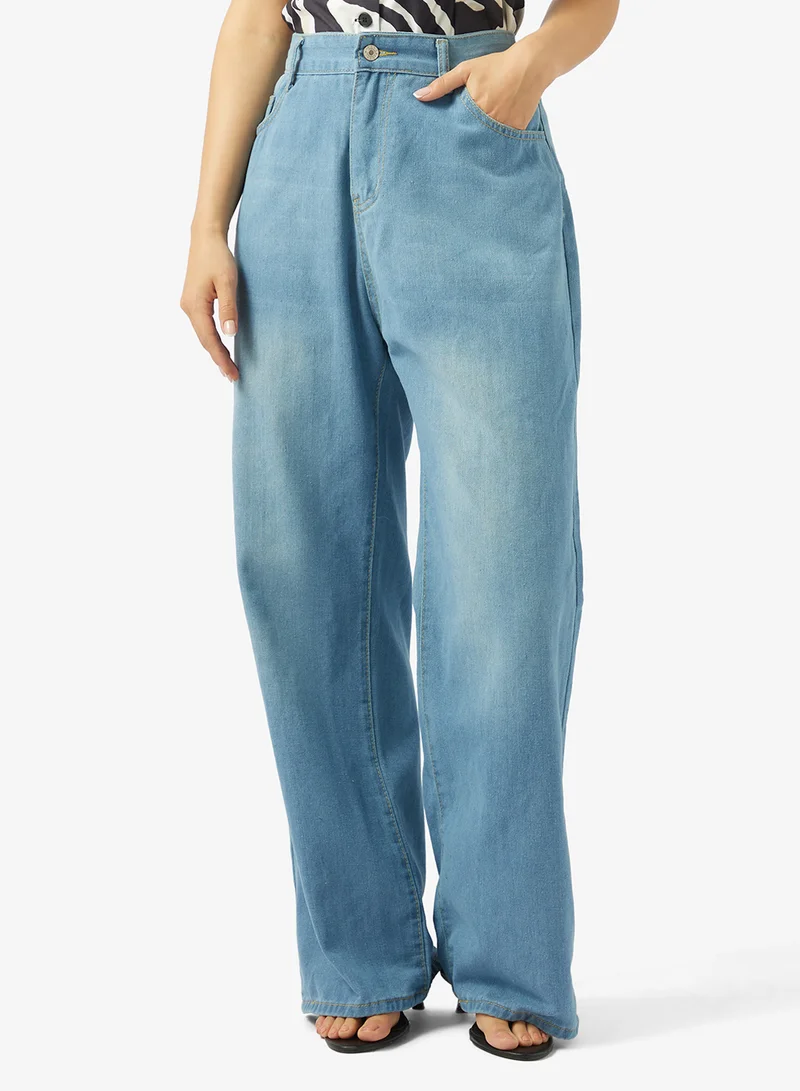 Ginger High Waist Straight Fit Jeans